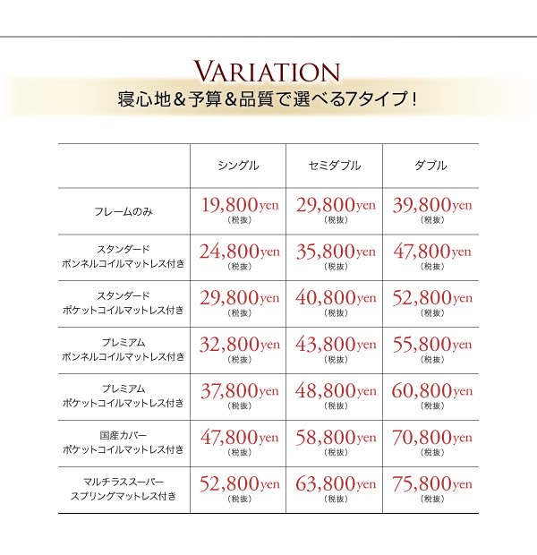 コンセント付き収納ベッド Ever エヴァー