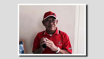 竹澤様(70歳代)ハンデ8。日本グランドシニア選手権2回出場。